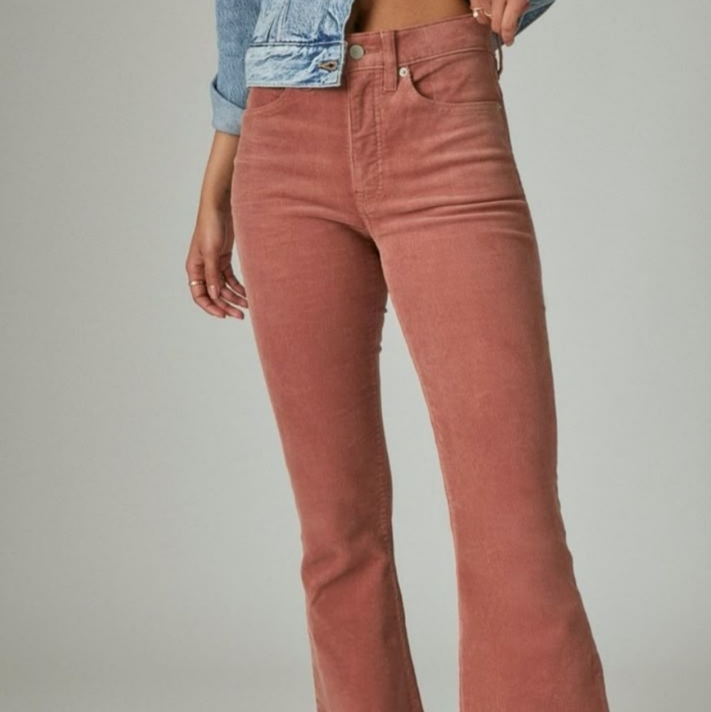 Lucky Brand Stevie High Rise Flare Corduroys